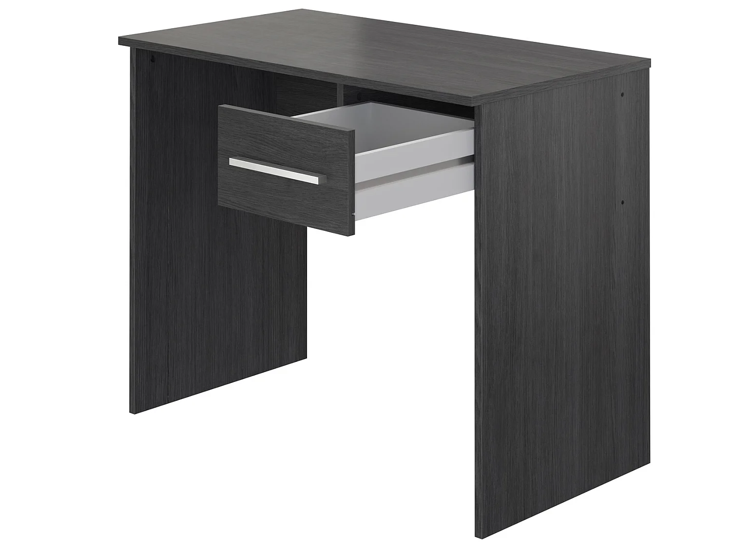 Bureau en panneau de particules mélaminés coloris gris - Longueur 50 x Profondeur 90 x Hauteur 73 cm