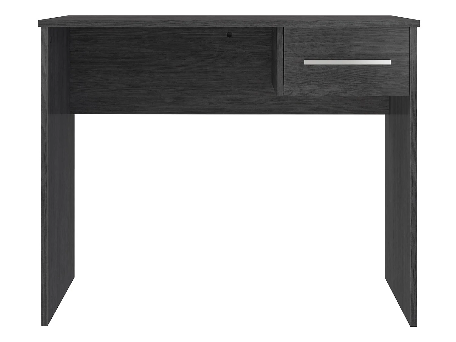 Bureau en panneau de particules mélaminés coloris gris - Longueur 50 x Profondeur 90 x Hauteur 73 cm
