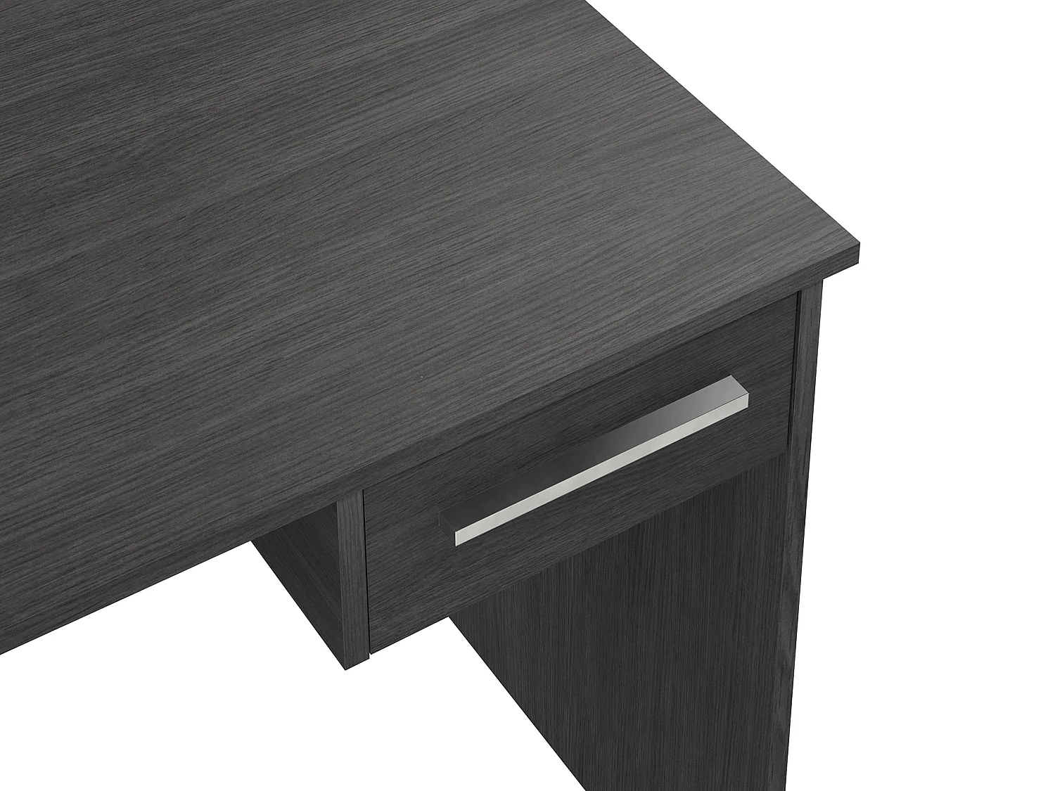 Bureau en panneau de particules mélaminés coloris gris - Longueur 50 x Profondeur 90 x Hauteur 73 cm