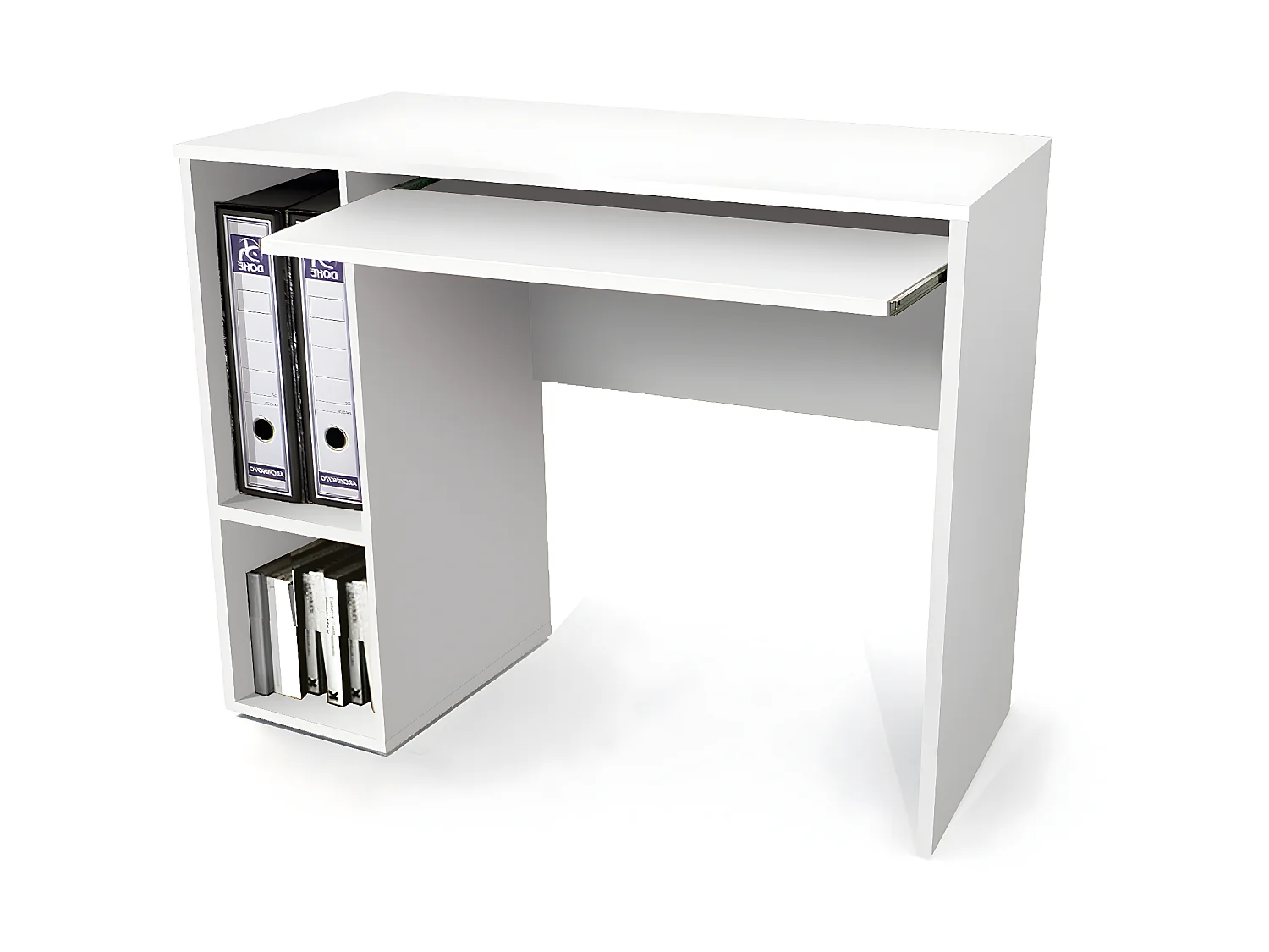 Bureau coloris Blanc - longueur 90 x profondeur 45 cm