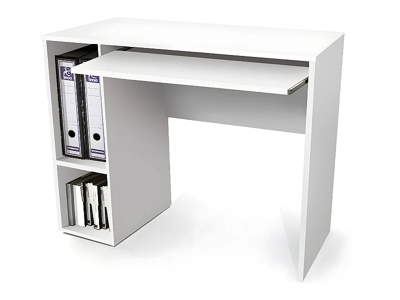 Bureau coloris Blanc - longueur 90 x profondeur 45 cm