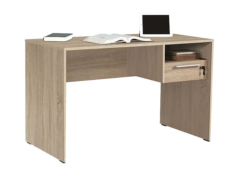 Bureau coloris Chêne Cambrian - longueur 120 x profondeur 60 cm