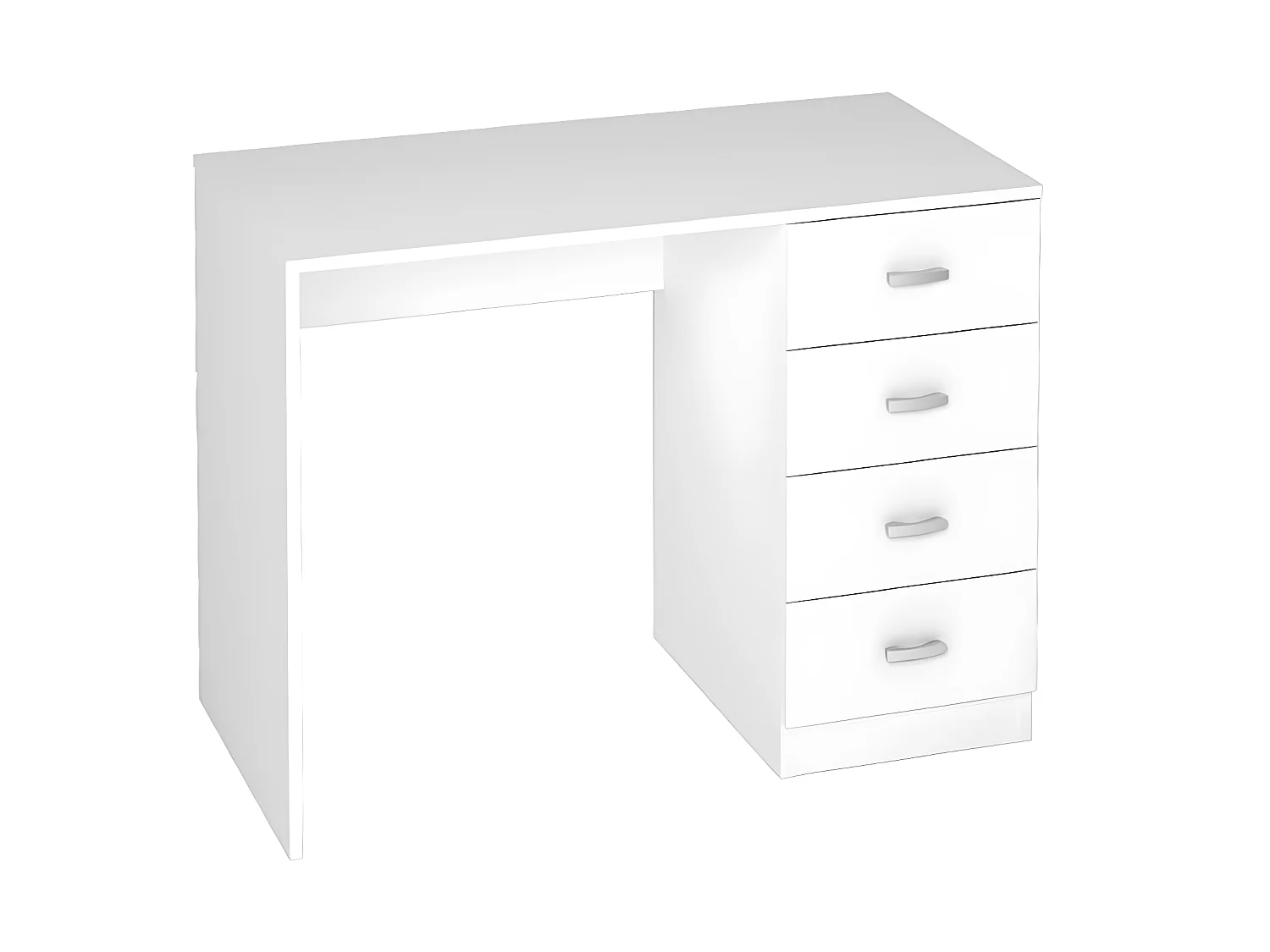 Bureau coloris blanc - Longueur 100 x Profondeur 50 x Hauteur 74 cm