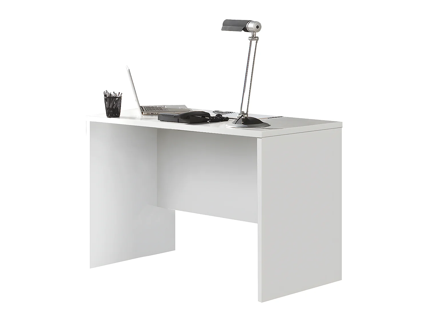 Bureau coloris Blanc - longueur 120 x profondeur 60 cm