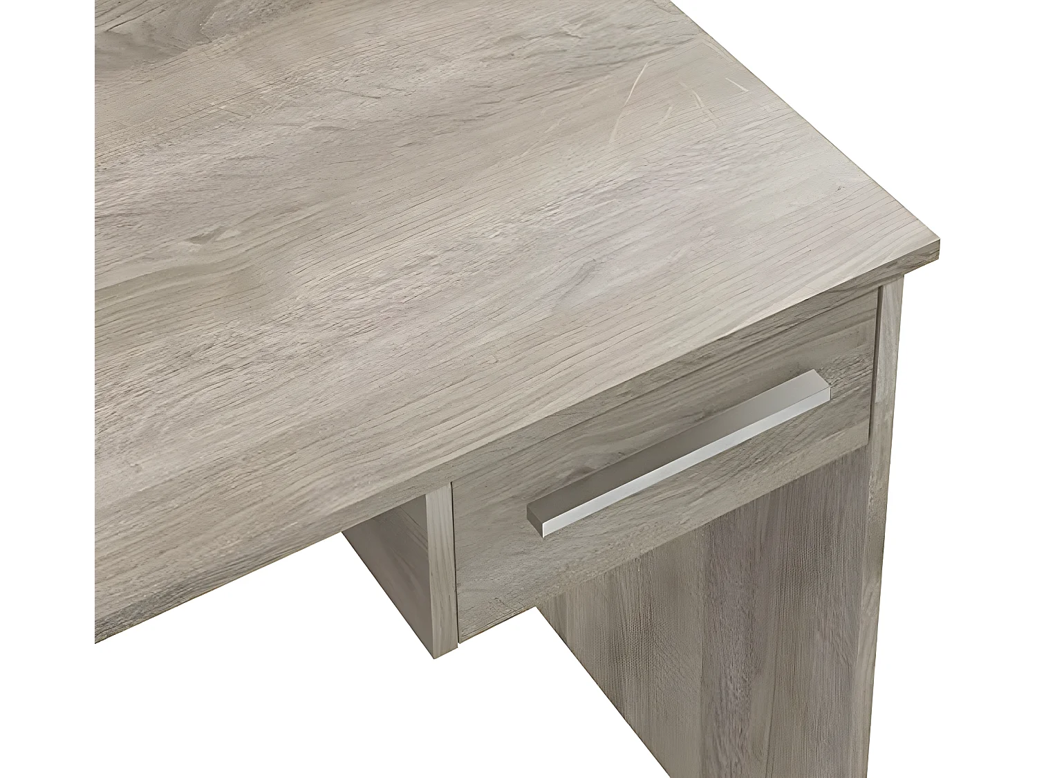 Bureau en mélamine coloris chêne - Longueur 90 x profondeur 50 x Hauteur 75 cm