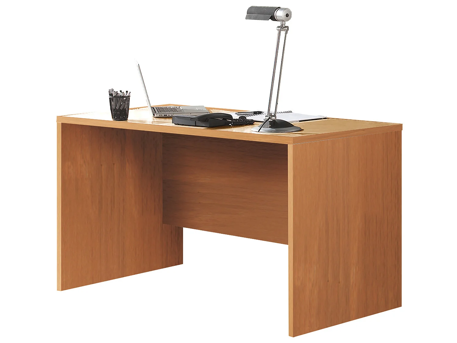 Bureau coloris merisier - longueur 150 x profondeur 75 cm