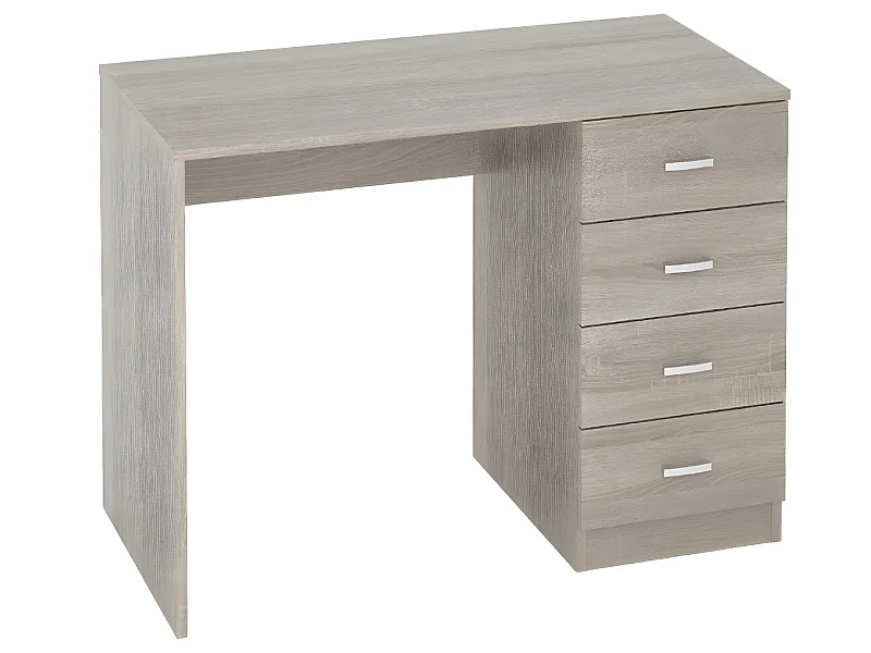 Bureau coloris chêne - Longueur 100 x Profondeur 50 x Hauteur 74 cm