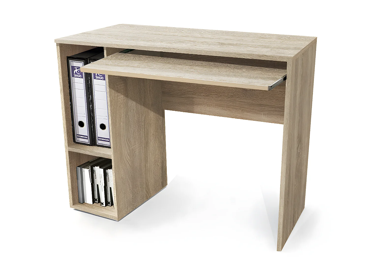 Bureau coloris Chêne Cambrian - longueur 90 x profondeur 45 cm