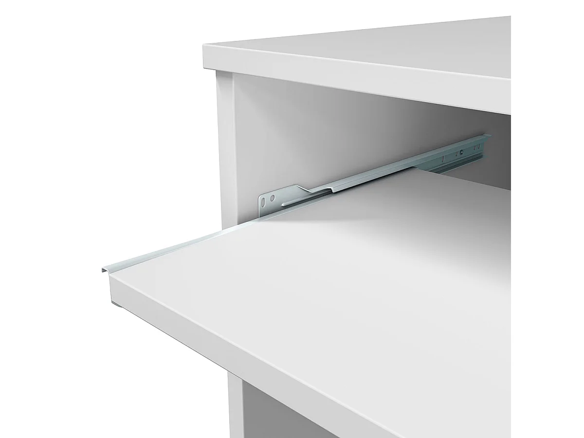 Bureau coloris Blanc Artic - 79 x 90 x 54 cm