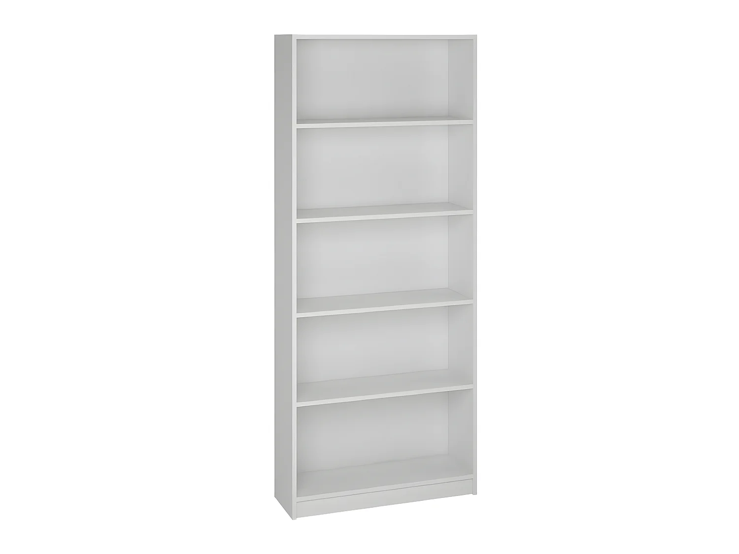 Bibliothèque / Etagère coloris blanc - Hauteur 180 x Longueur 75 x Profondeur 25 cm