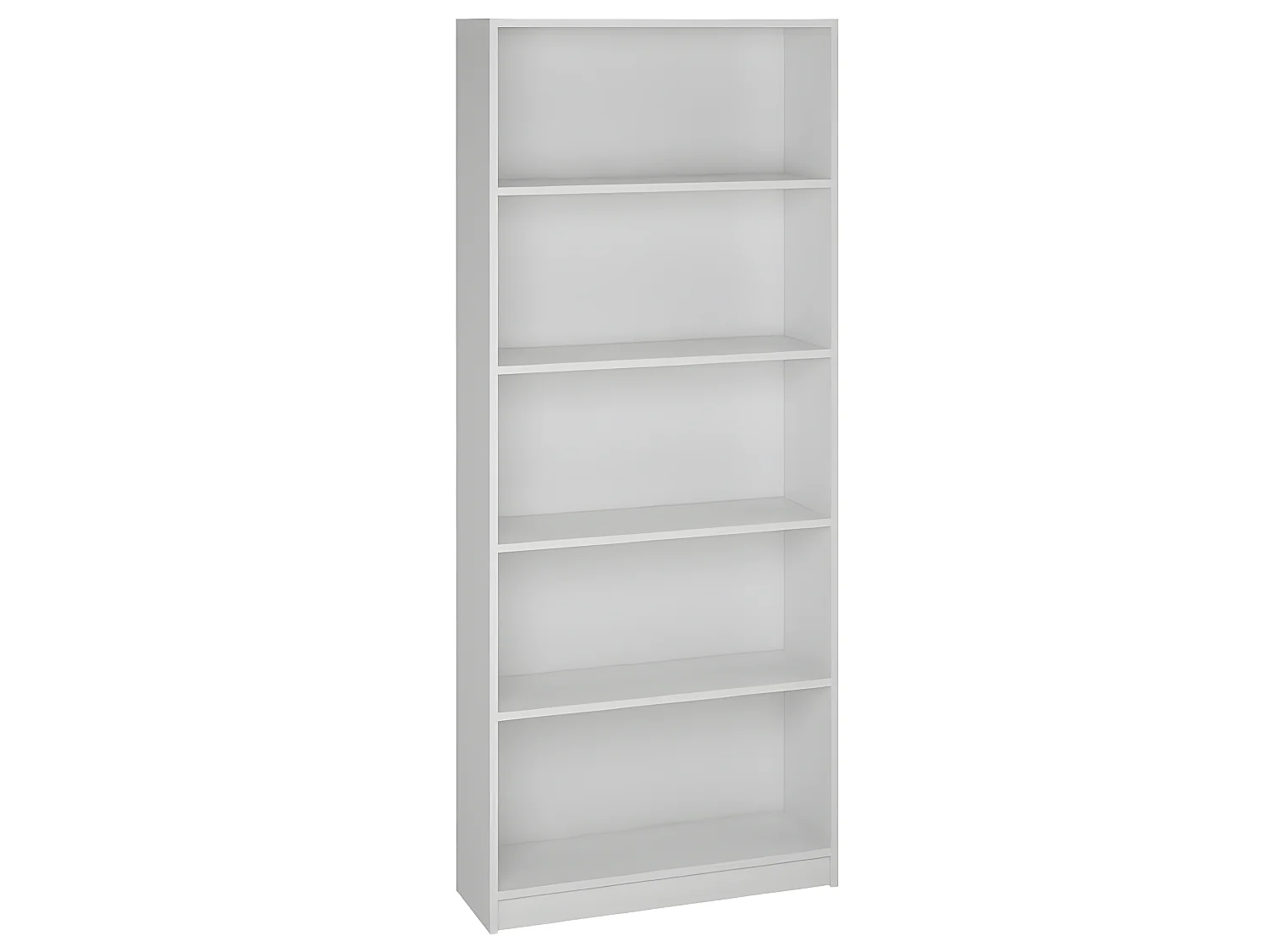 Bibliothèque / Etagère coloris blanc - Hauteur 180 x Longueur 75 x Profondeur 25 cm