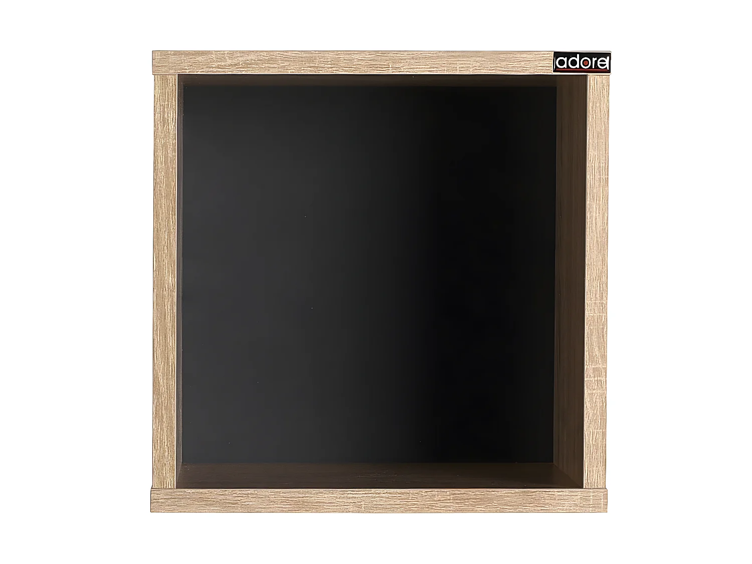 Etagère cube coloris Chêne Cambrian / Gris anthracite - longueur 33 x profondeur 19 x hauteur 33 cm