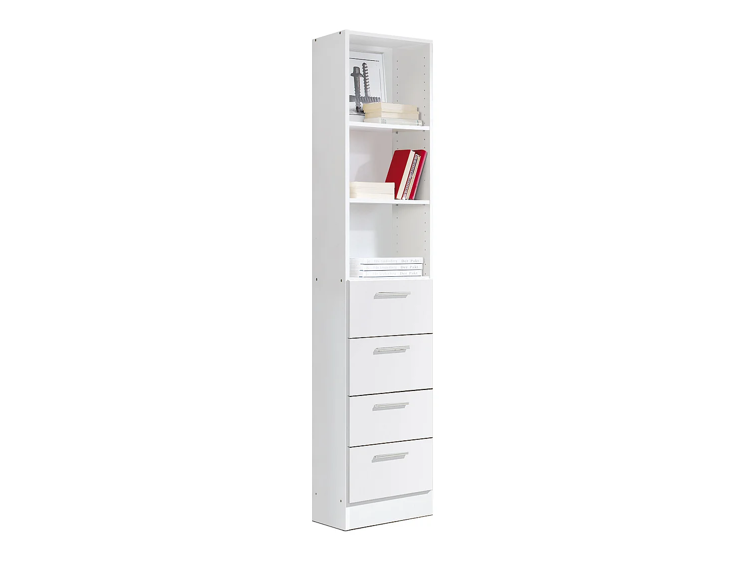 Etagère coloris Blanc - longueur 42 x profondeur 35 x hauteur 186 cm