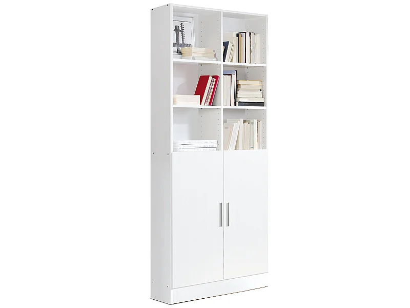 Etagère / bibliothèque coloris Chêne Cambrian - longueur 82 x profondeur 35 x hauteur 186 cm