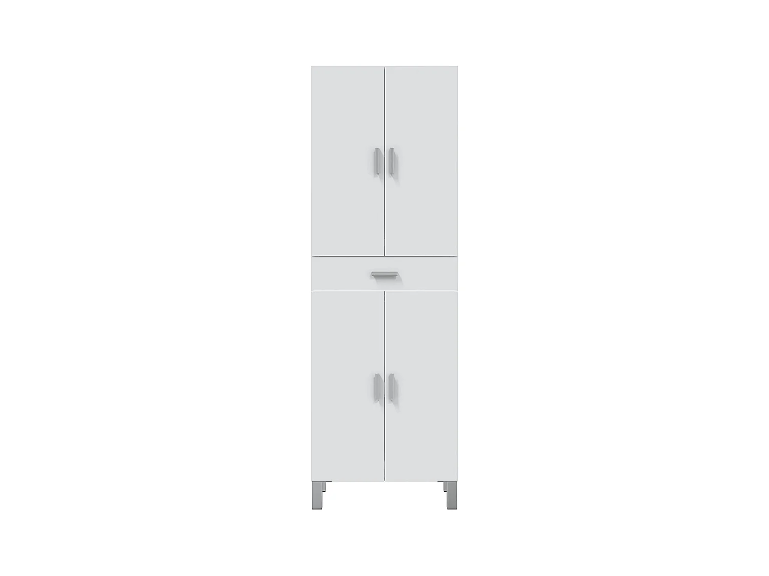 Colonne salle de bain avec 4 Portes coloris blanc brillant - 182 x 60 x 29 cm