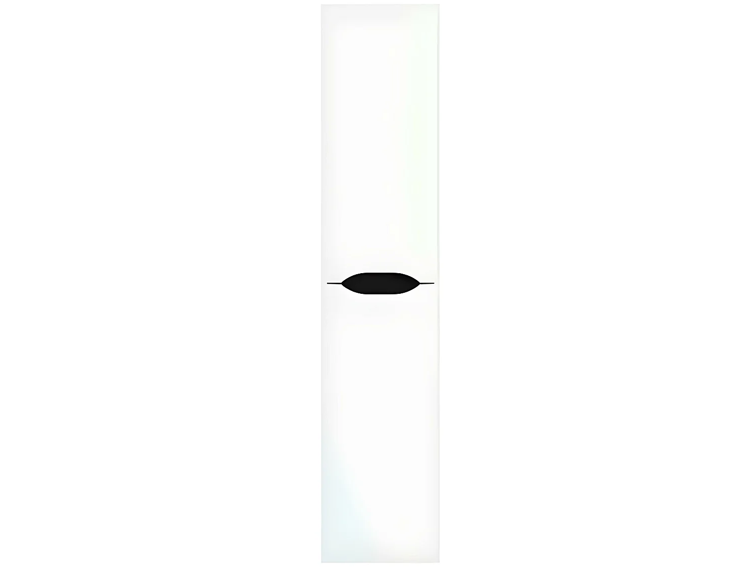 Colonne Meuble salle de bain en mélamine laqué blanc brillant - Longueur 30 x profondeur 27 x Hauteur 140 cm