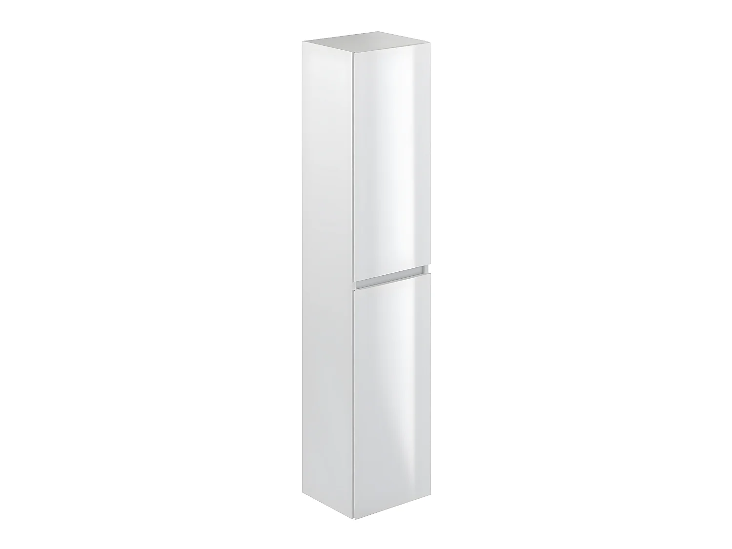 Colonne de salle de bain en mélamine coloris blanc - Longueur 30 x profondeur 27 x Hauteur 140 cm