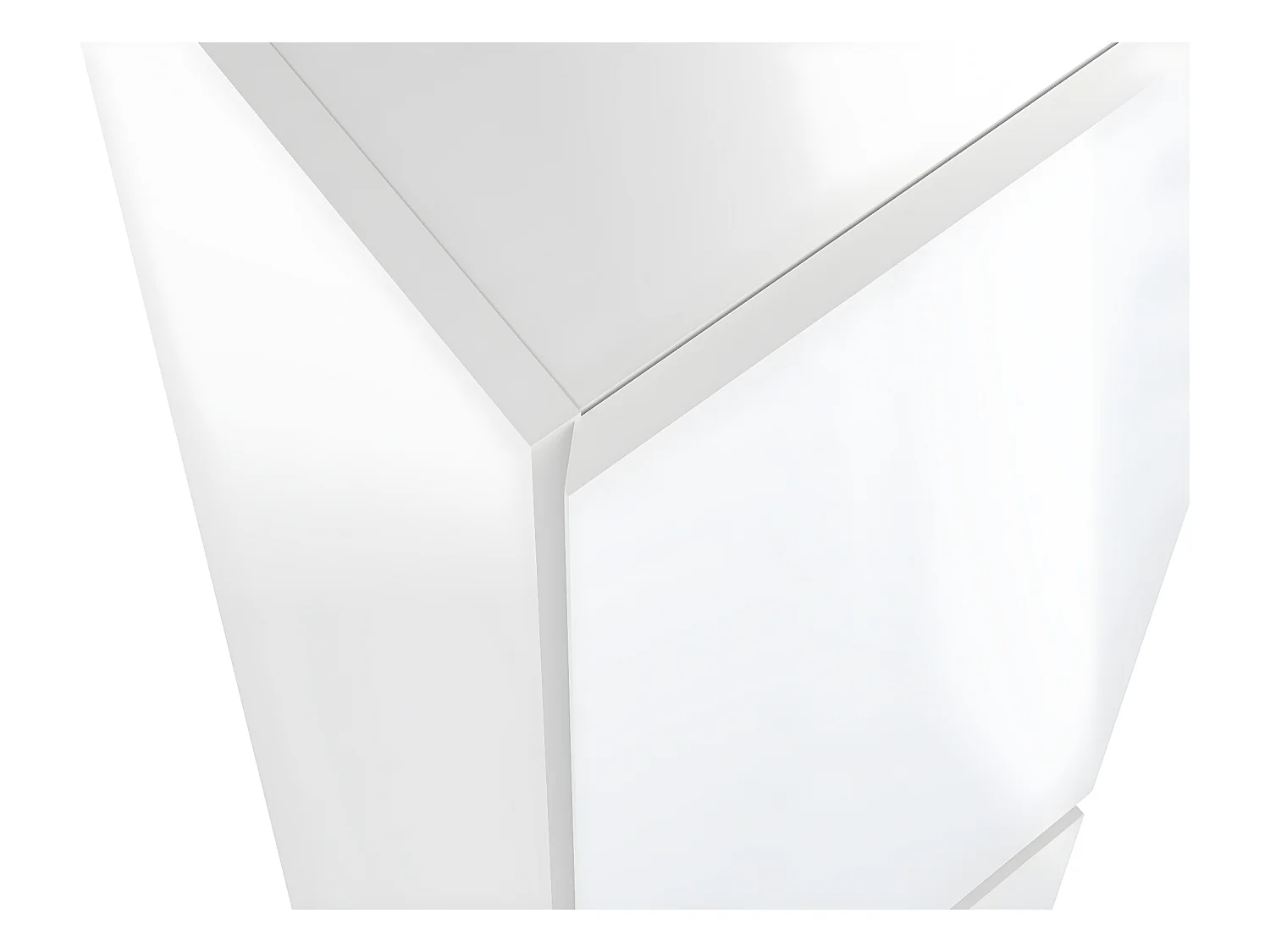 Colonne de salle de bain en mélamine coloris blanc - Longueur 30 x profondeur 27 x Hauteur 140 cm