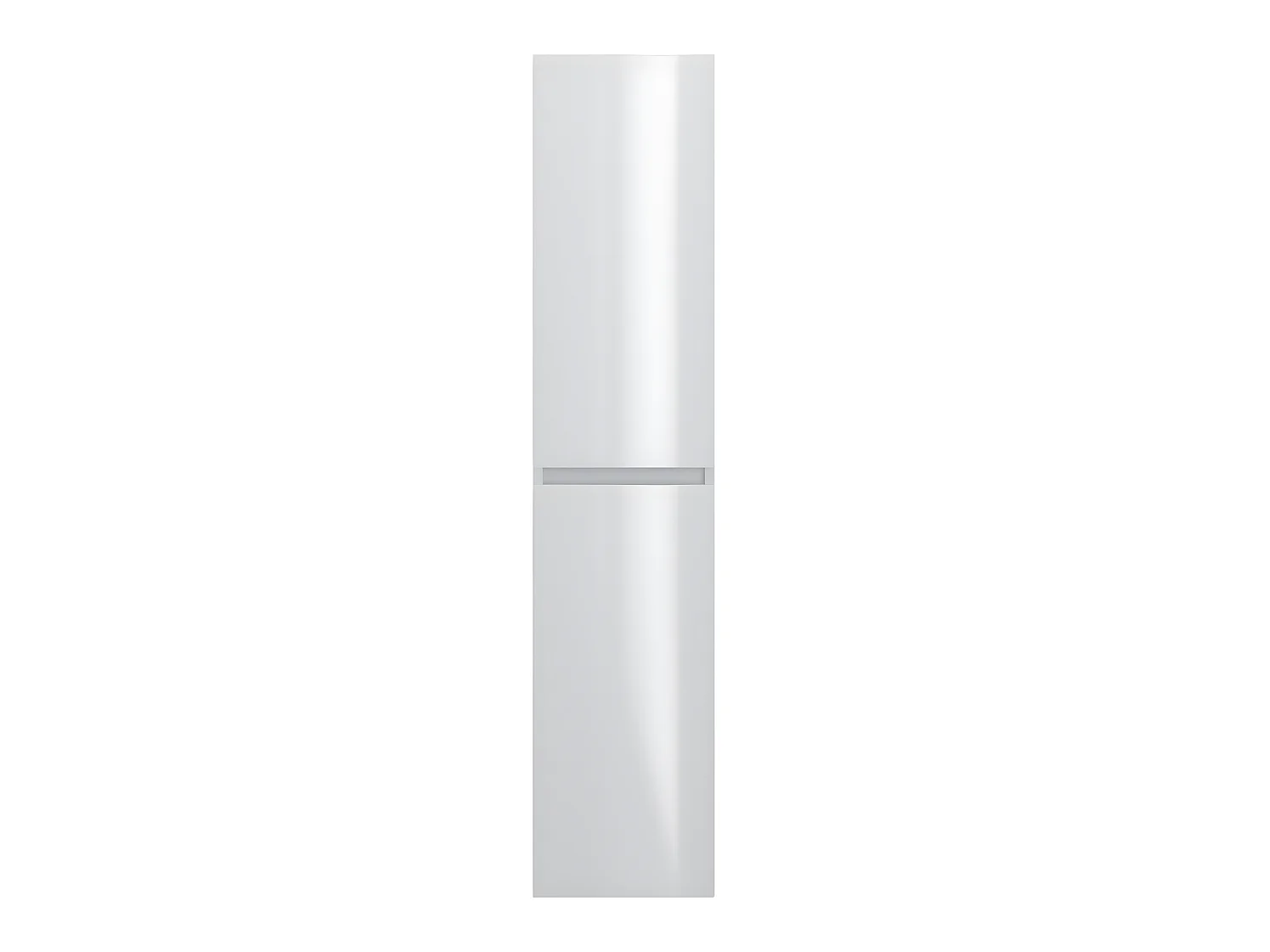 Colonne de salle de bain en mélamine coloris blanc - Longueur 30 x profondeur 27 x Hauteur 140 cm