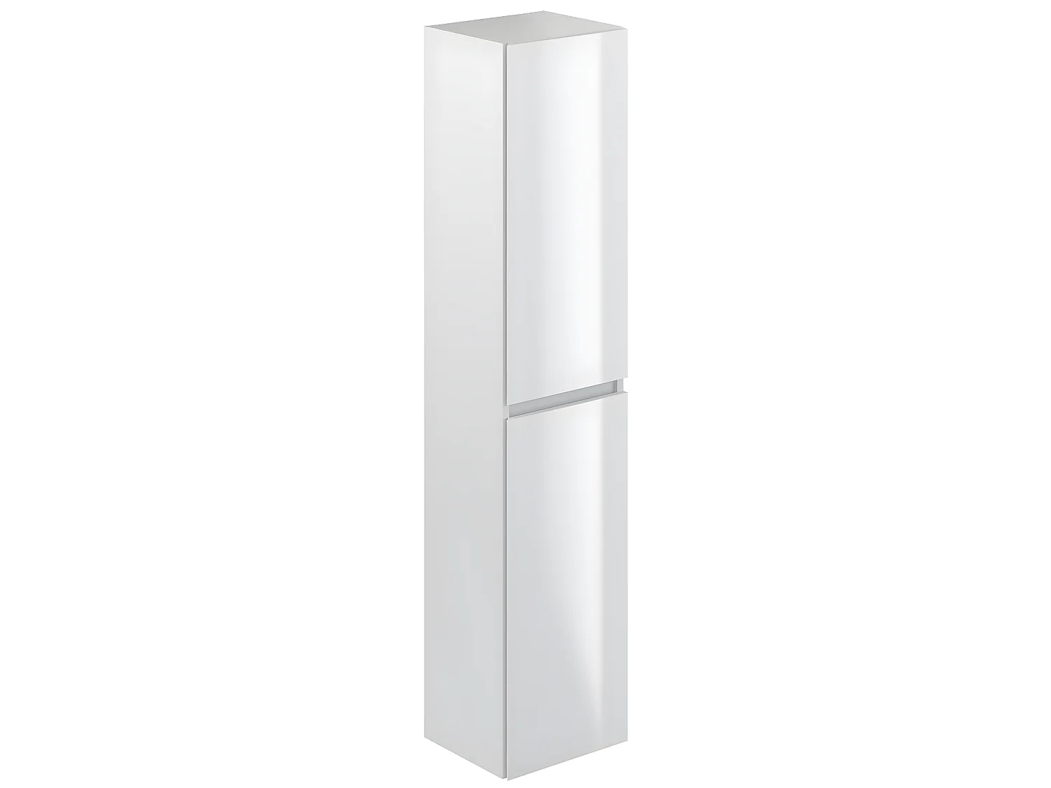 Colonne de salle de bain en mélamine coloris blanc - Longueur 30 x profondeur 27 x Hauteur 140 cm