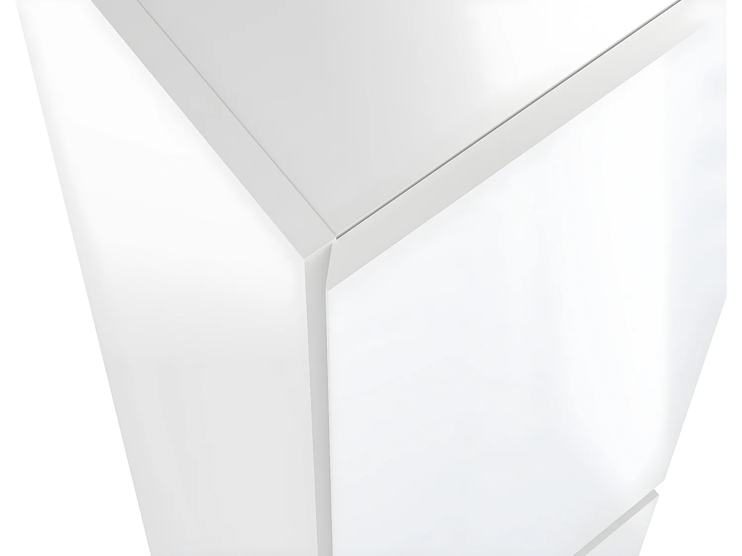 Colonne de salle de bain en mélamine coloris blanc - Longueur 30 x profondeur 27 x Hauteur 140 cm