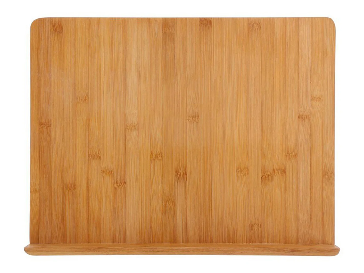 Planche à découper avec rebord en bambou coloris naturel - Dim : L. 45 x l. 34,5 cm