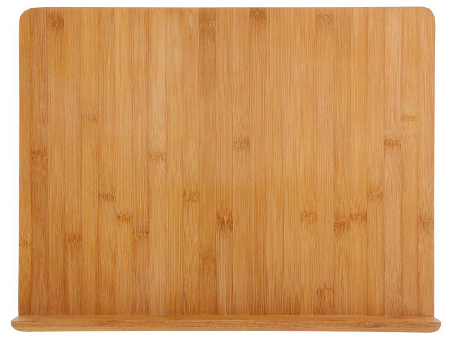 Planche à découper avec rebord en bambou coloris naturel - Dim : L. 45 x l. 34,5 cm