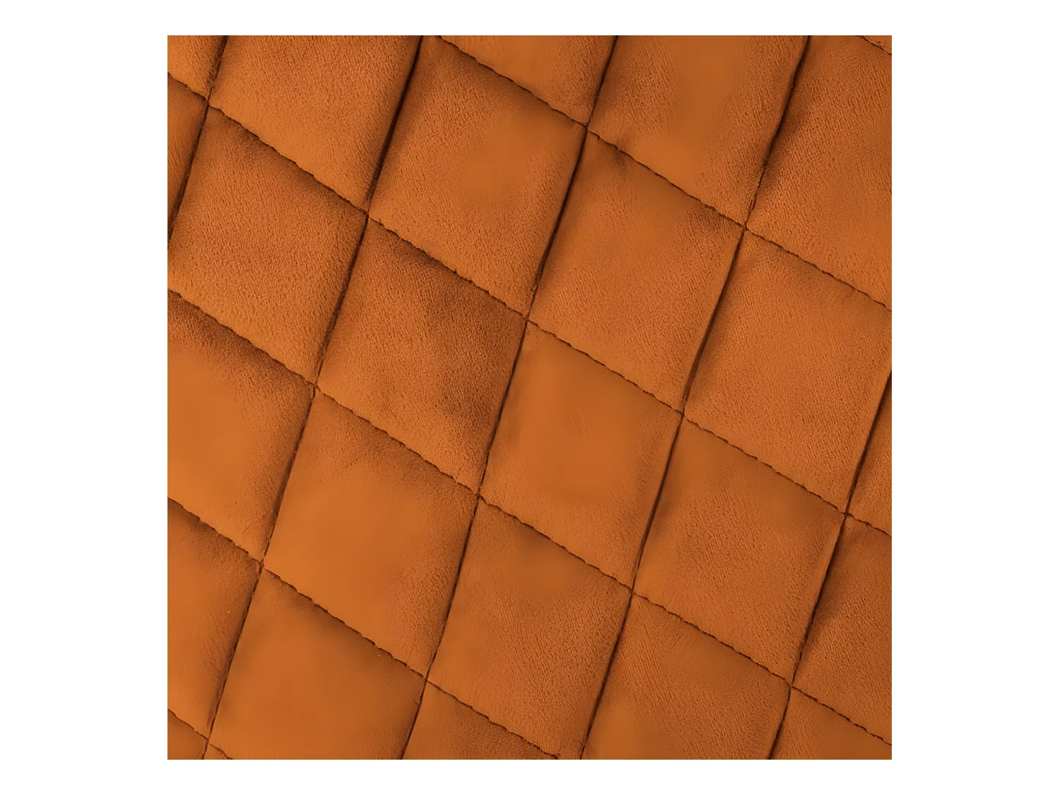 Lot de 2 fauteuils coloris Ambre en velours / métal - Longueur 56 x Profondeur 56 x Hauteur 76 cm