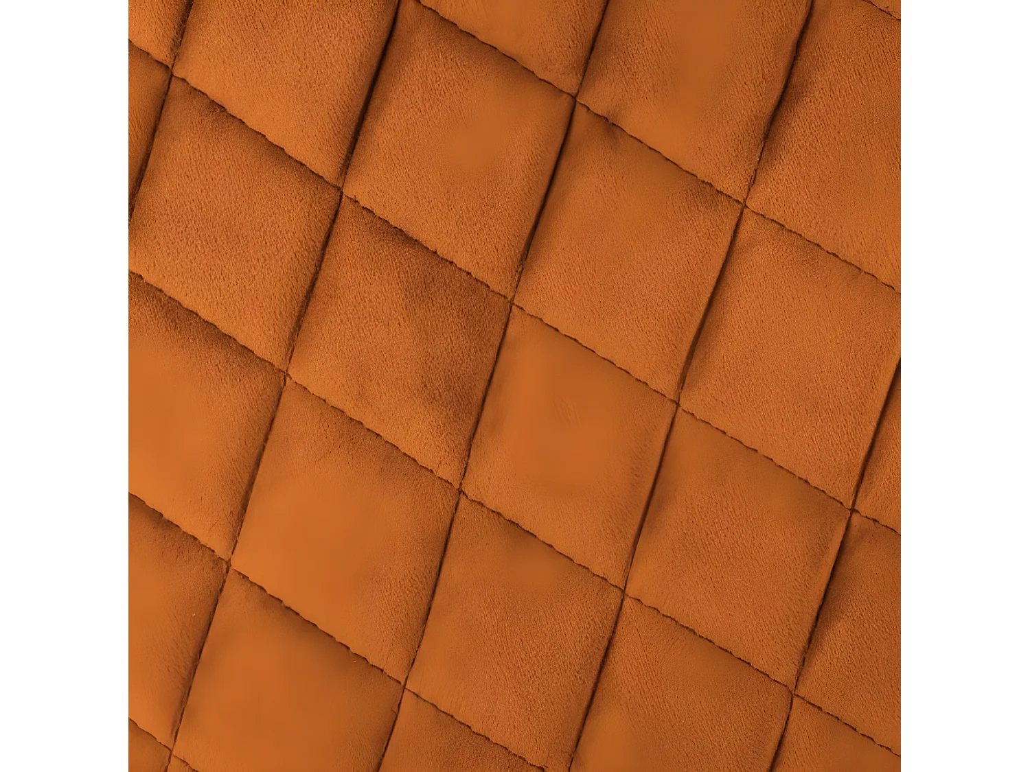 Lot de 2 fauteuils coloris Ambre en velours / métal - Longueur 56 x Profondeur 56 x Hauteur 76 cm