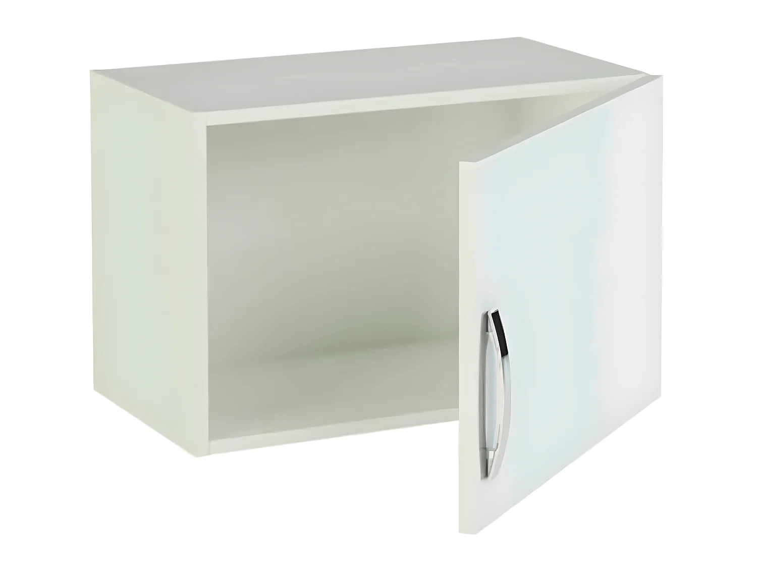Meuble haut de cuisine 1 porte coloris blanc - Hauteur 40 x Longueur 60 x profondeur 33 cm