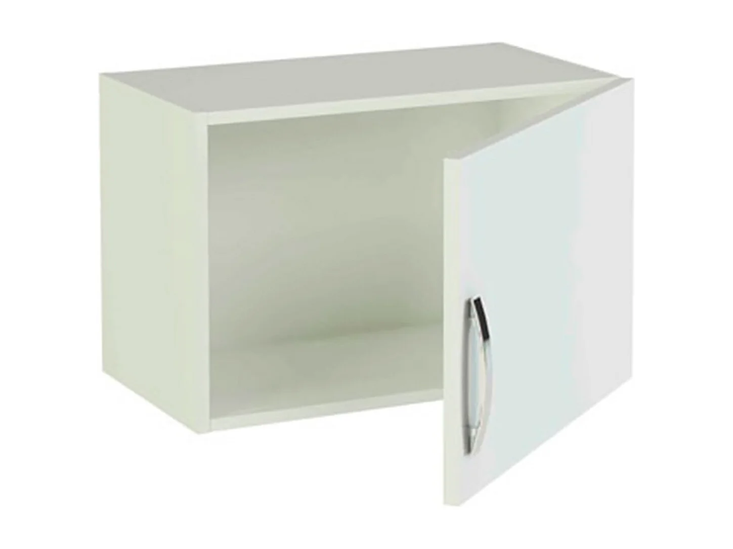 Meuble haut de cuisine 1 porte coloris blanc - Hauteur 40 x Longueur 60 x profondeur 35 cm
