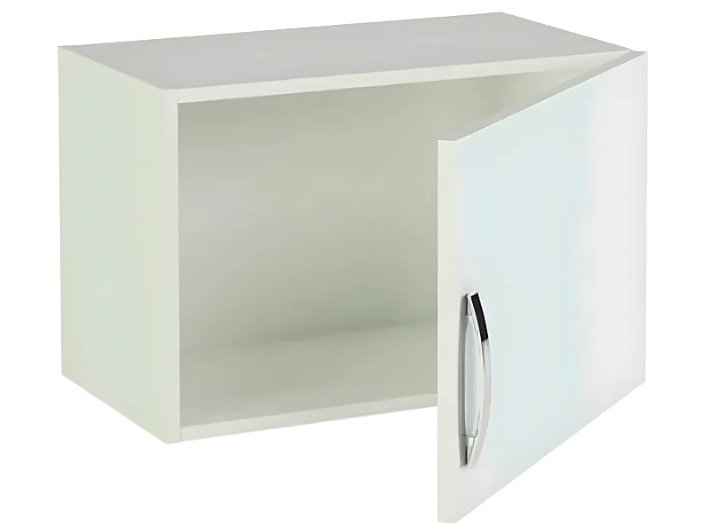 Meuble haut de cuisine 1 porte coloris blanc - Hauteur 40 x Longueur 60 x profondeur 35 cm