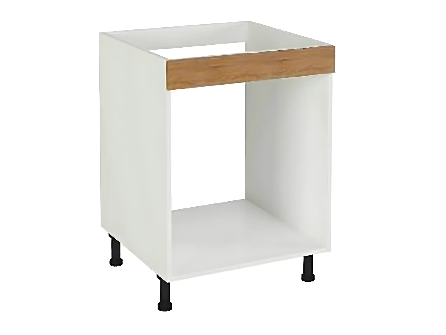 Meuble bas de cuisine pour four coloris chêne cortez - Hauteur 85 x Longueur 60 x profondeur 58 cm