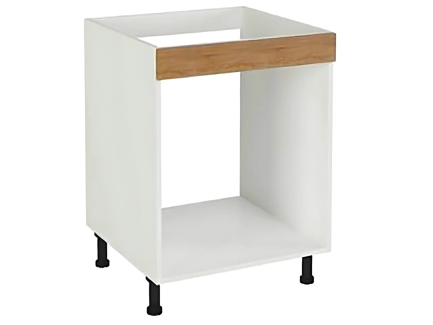 Meuble bas de cuisine pour four coloris chêne cortez - Hauteur 85 x Longueur 60 x profondeur 58 cm