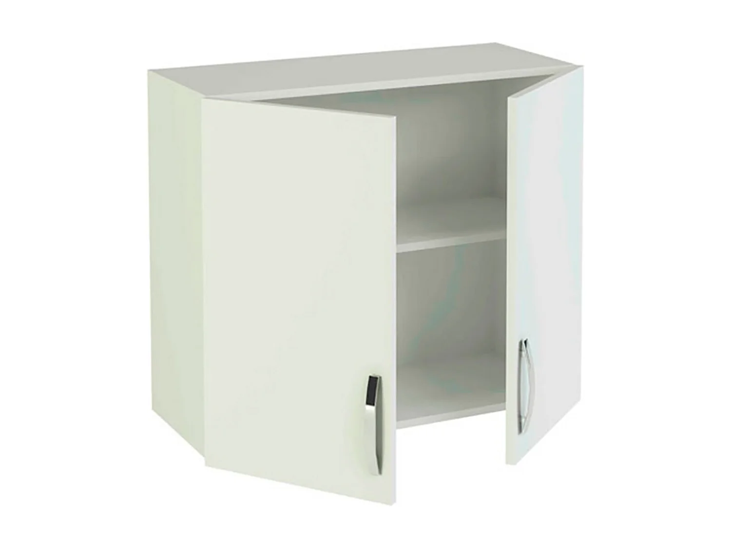 Meuble haut de cuisine 2 portes coloris blanc - Hauteur 70 x Longueur 80 x profondeur 35 cm