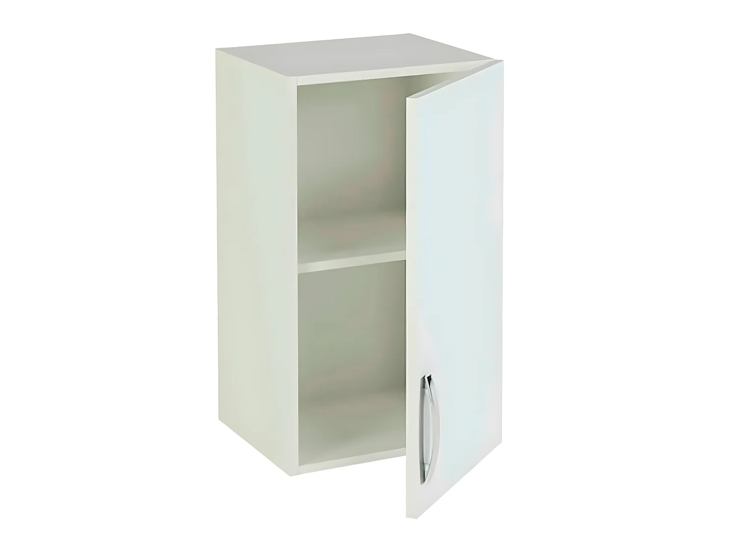 Meuble haut de cuisine 1 porte coloris blanc - Hauteur 70 x Longueur 40 x profondeur 33 cm