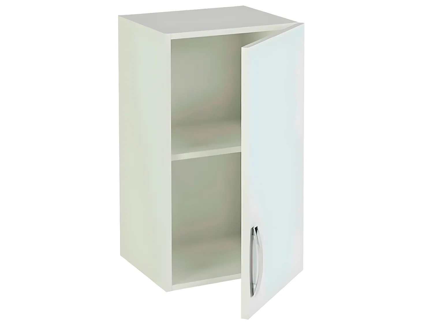 Meuble haut de cuisine 1 porte coloris blanc - Hauteur 70 x Longueur 40 x profondeur 35 cm