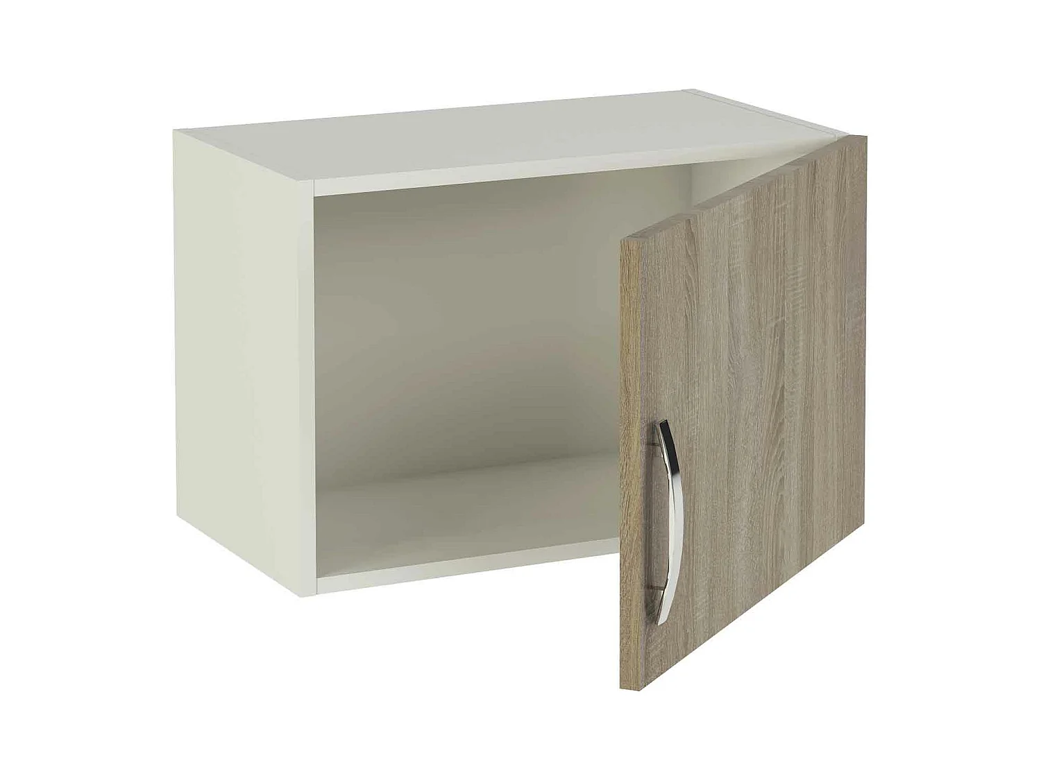 Meuble haut de cuisine 1 porte coloris chêne cortez - Hauteur 40 x Longueur 60 x profondeur 33 cm