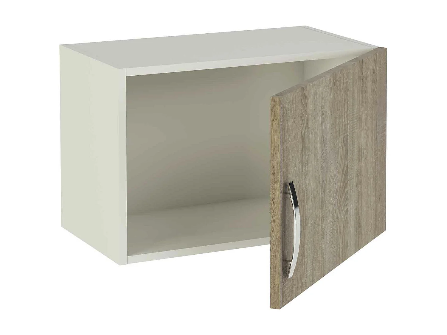 Meuble haut de cuisine 1 porte coloris chêne cortez - Hauteur 40 x Longueur 60 x profondeur 35 cm