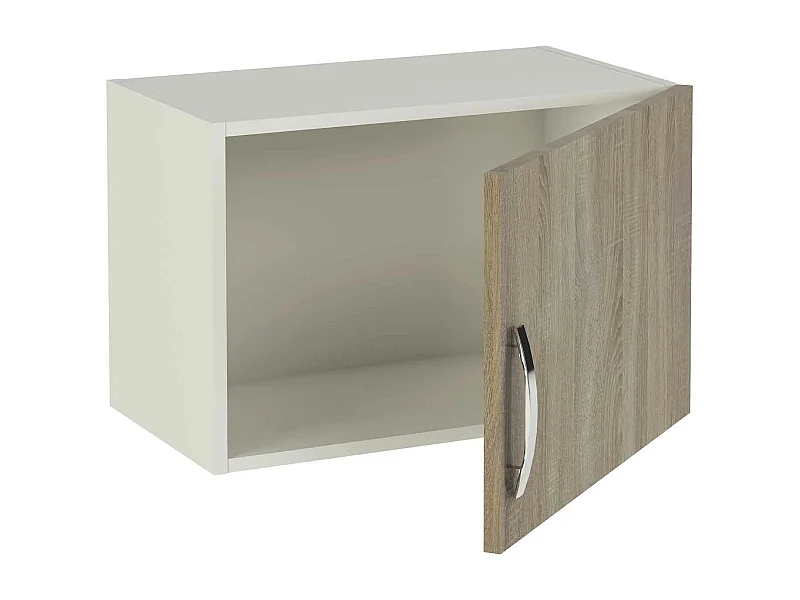 Meuble haut de cuisine 1 porte coloris chêne cortez - Hauteur 40 x Longueur 60 x profondeur 35 cm