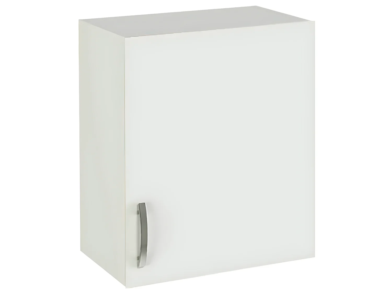 Meuble haut de cuisine 1 porte coloris blanc - Hauteur 70 x Longueur 60 x profondeur 35 cm