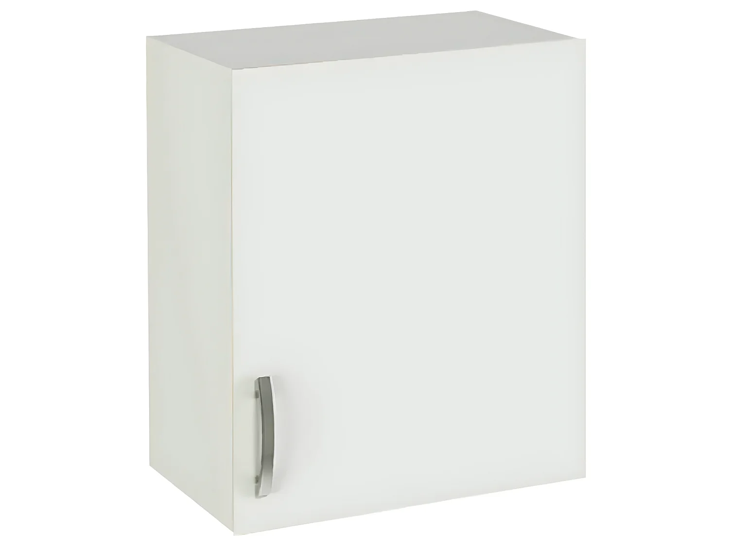 Meuble haut de cuisine 1 porte coloris blanc - Hauteur 70 x Longueur 60 x profondeur 35 cm