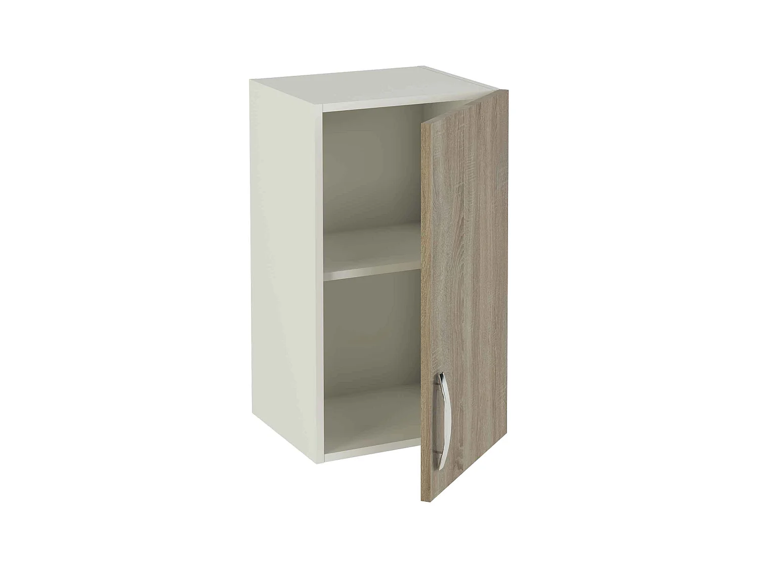 Meuble haut de cuisine 1 porte coloris chêne cortez - Hauteur 70 x Longueur 40 x profondeur 33 cm