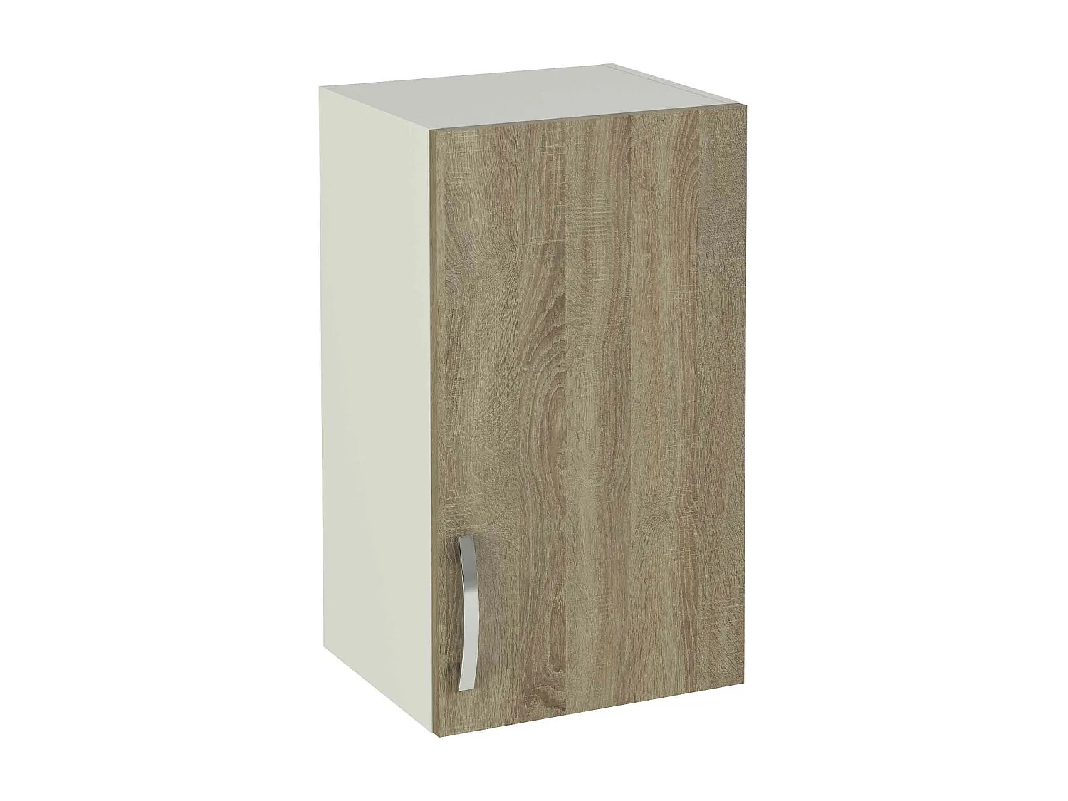 Meuble haut de cuisine 1 porte coloris chêne cortez - Hauteur 70 x Longueur 40 x profondeur 35 cm