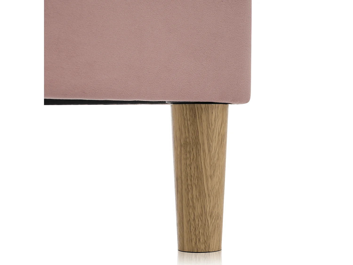 Lit double avec tête de lit réglable et éclairage LED, structure en velours, gris (140x200x104-109cm)