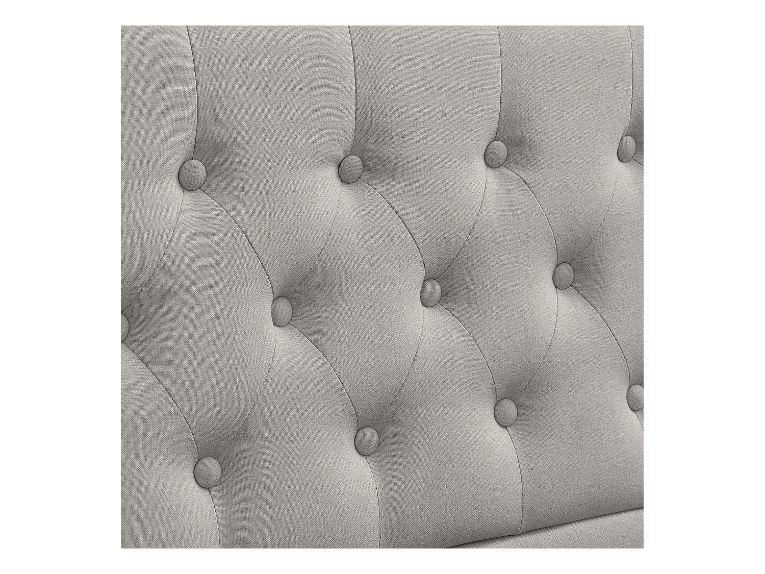 Lit capitonné en lin-coton avec levier hydraulique, grand coffre de rangement, avec clous décoratifs, 140x190 cm (dimensions : 188.6x27.94x20.32 cm)