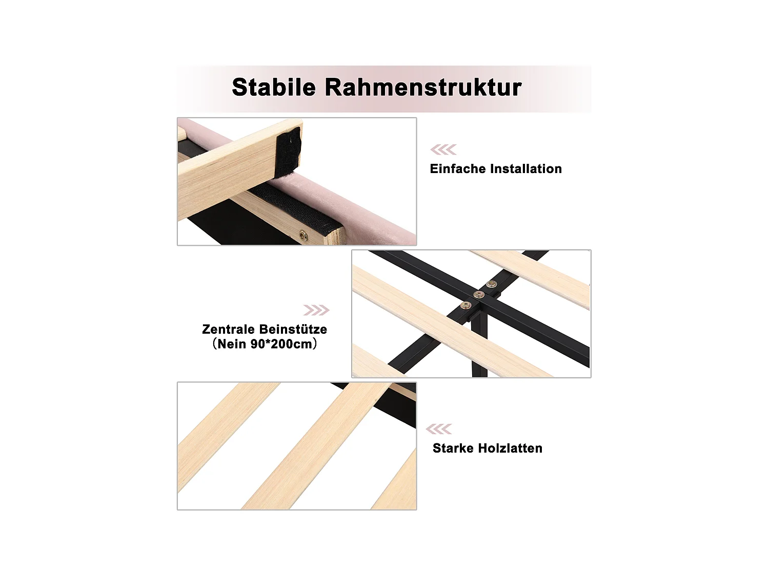Lit en velours 140x190 cm, lit double, tête de lit réglable, pieds en fer doré, design coquillage, beige (145x195x110/120 cm)