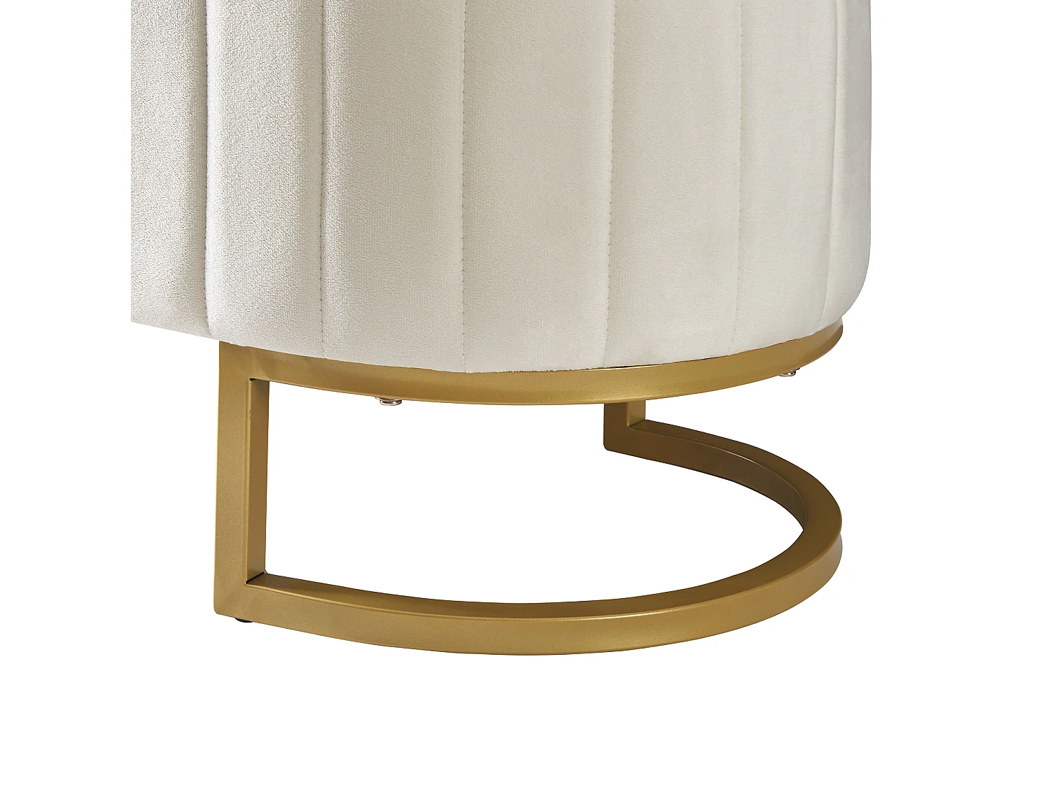 Pouf contenitore e panca con funzione letto, 120x40 cm, panca imbottita con vano contenitore, tessuto in velluto beige (120x39,9x41,9 cm)