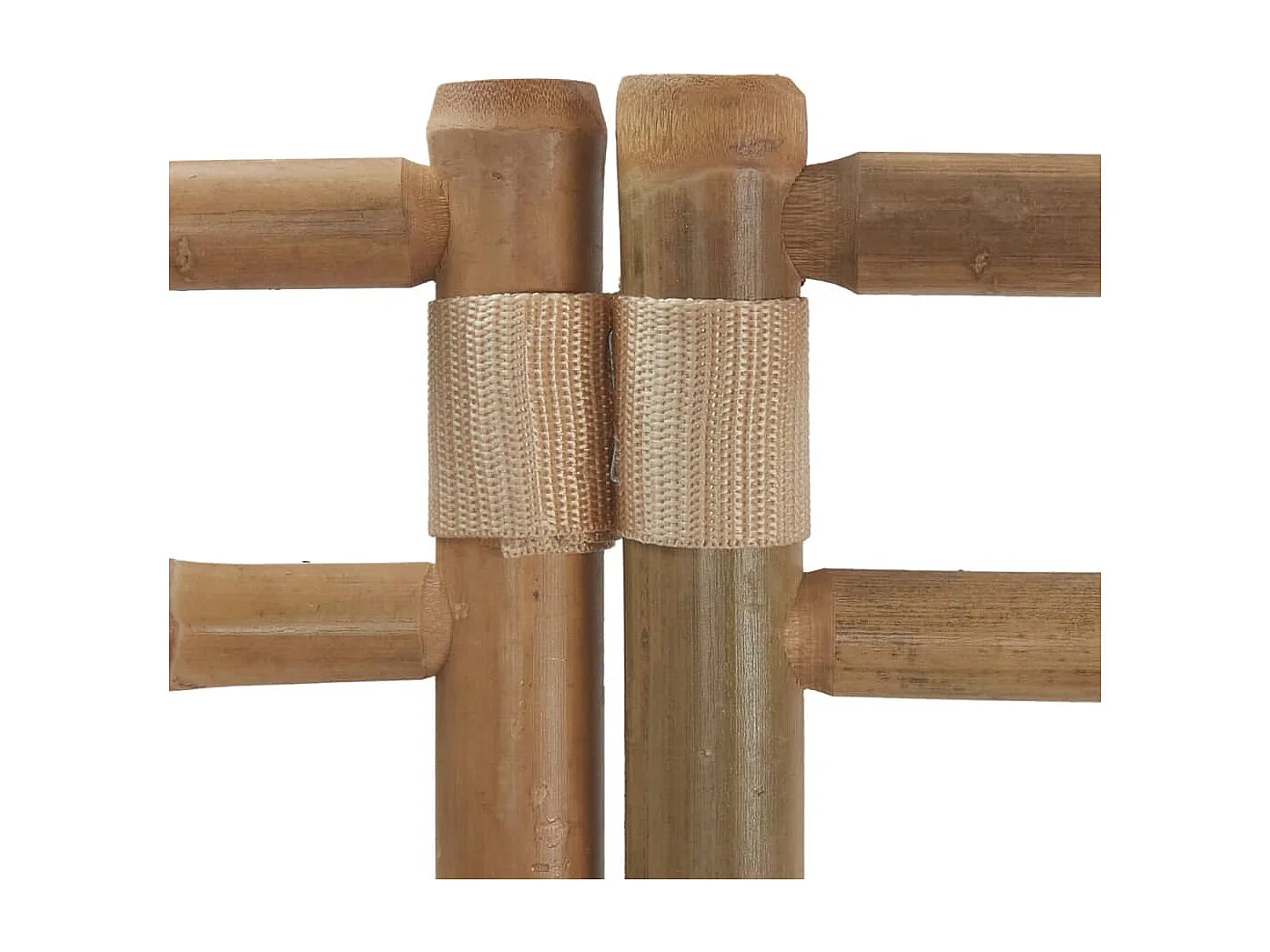 Tabique plegable 5 paneles 200 cm Bambú y lona