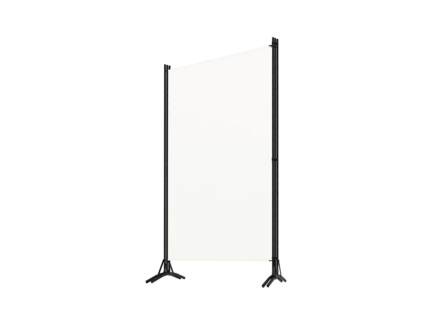 Parete divisoria a 3 pannelli Bianco 260x180 cm Tessuto